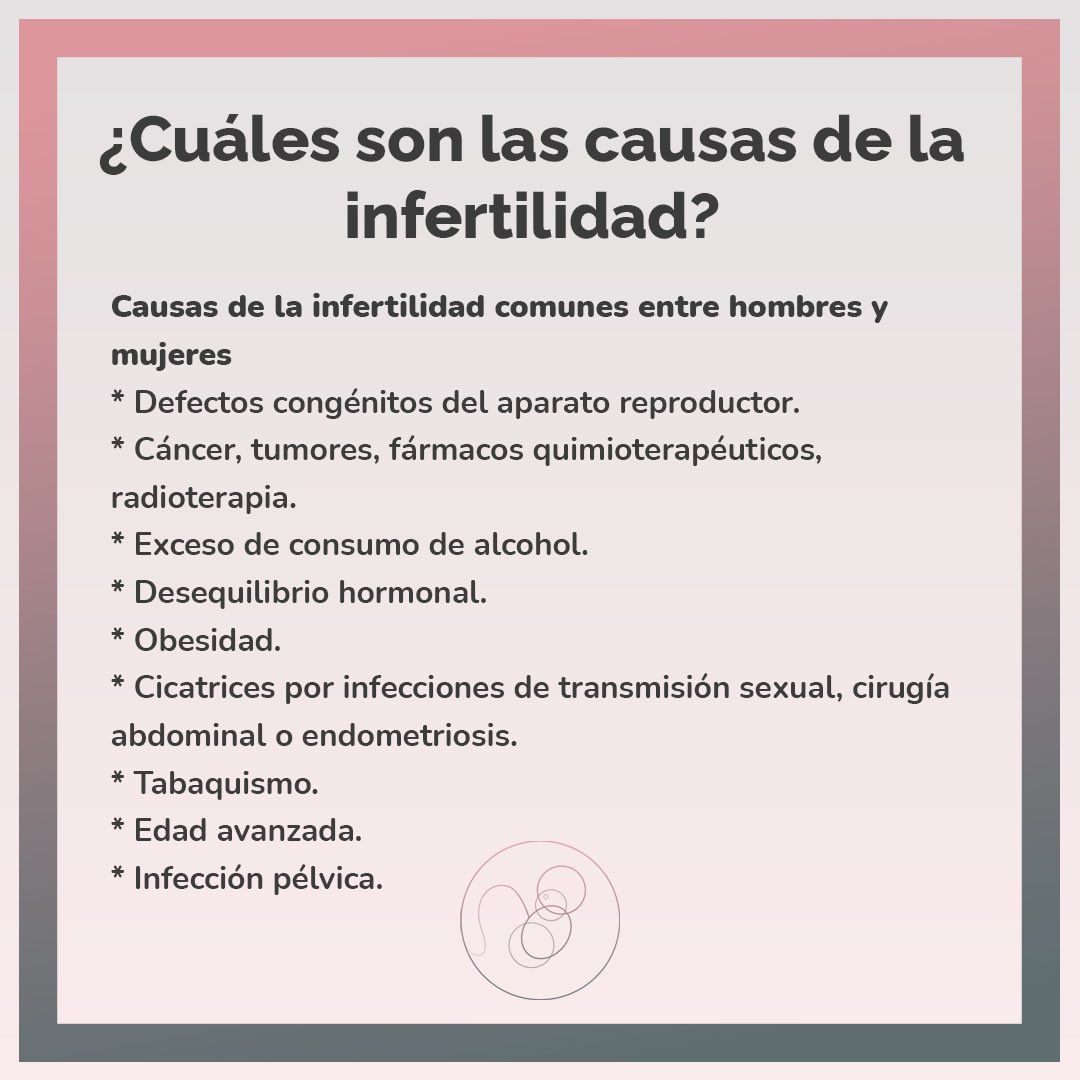 Drpabloling's tweet photo. ¿Y cuáles son las causas de la infertilidad? Aplica para hombres y mujeres 👶🏻❌

#infertilidad #embarazo #mujer #obstetricia #ginecologia https://t.co/QR40IQiyBN