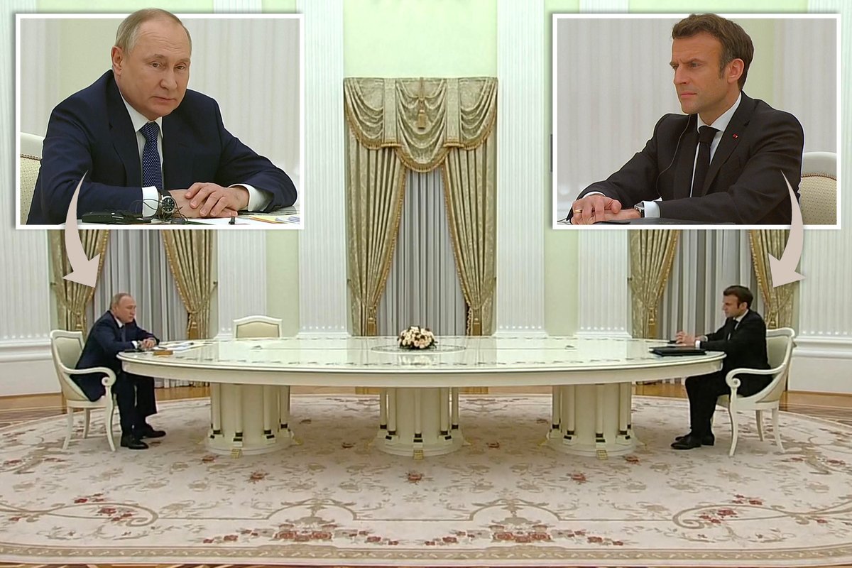 WW3Info's tweet photo. #WorldWarThree: Including Ukraine in @NATO could provoke #NuclearWar, warns Russian President Putin, at a presser with French President Macron. Russia reportedly deployed Kinzal hypersonic missiles &amp; MiG-31K fighter jets at its #Kaliningrad base in Europe
https://t.co/cculx1byxH https://t.co/umlmWzQXIN
