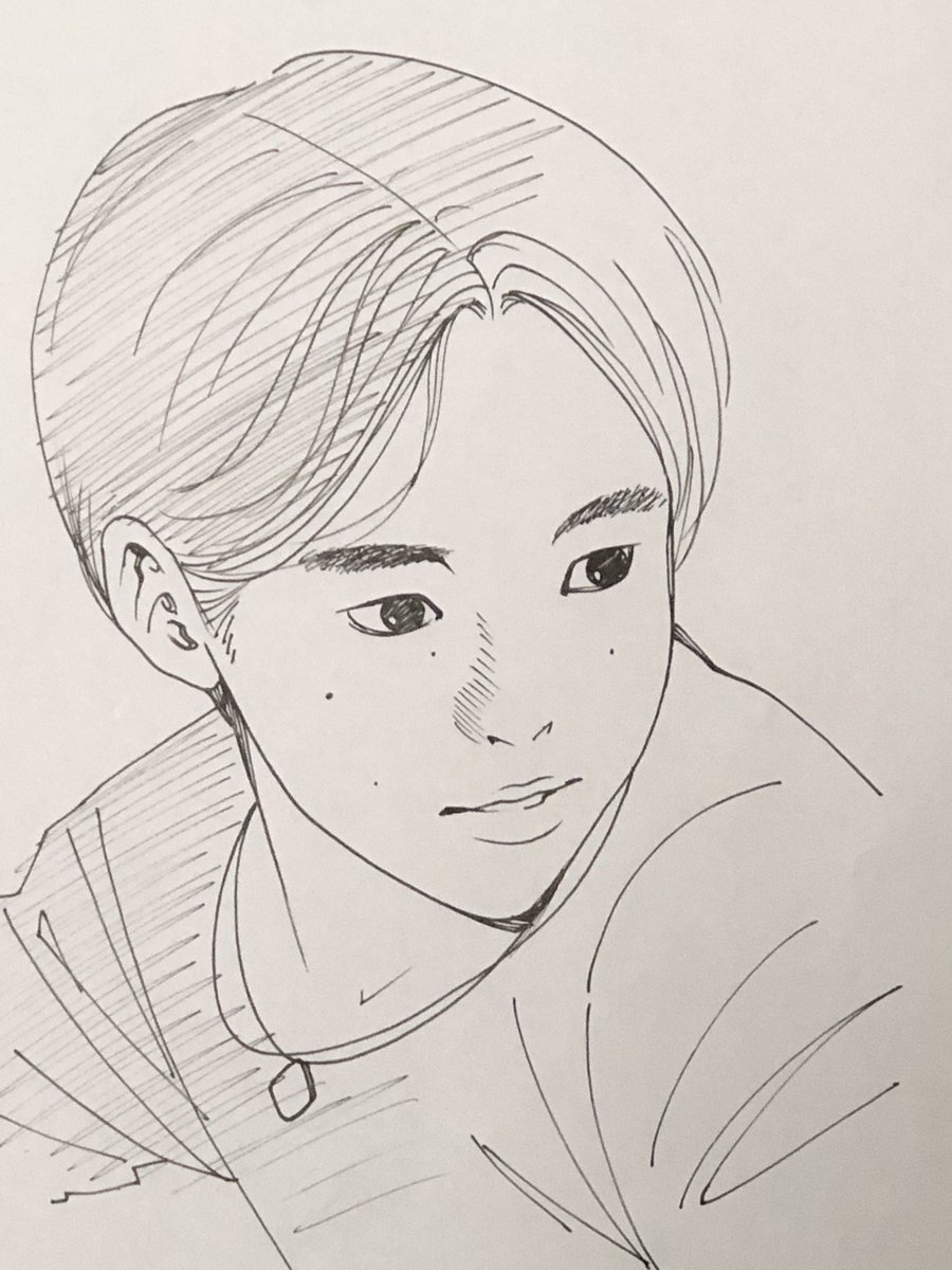 羽生くんや宇野くんは以前描いているので鍵山くんを描いてみた。見た目はまだあどけない少年だけど演技は大人っぽい。
それでは皆さんおやすみなさい。 