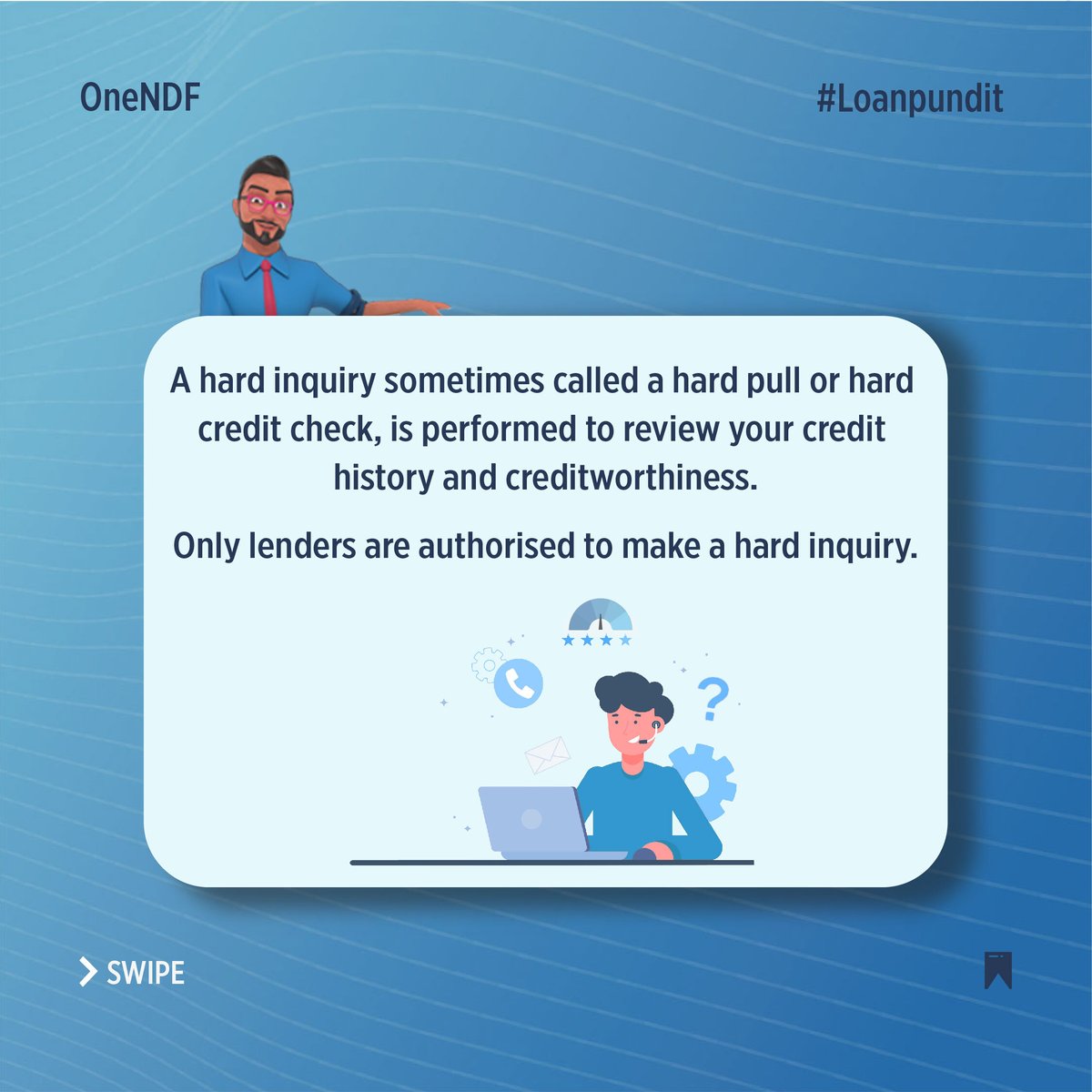 One_NDF's tweet image. #LoanPundit says you might not qualify for the credit card or loan you're applying for if a hard credit inquiry reveals you have poor credit.

Visit onendf.com to subscribe and get important financial updates.

#hardpull #onendf #digitalindia #creditcheck