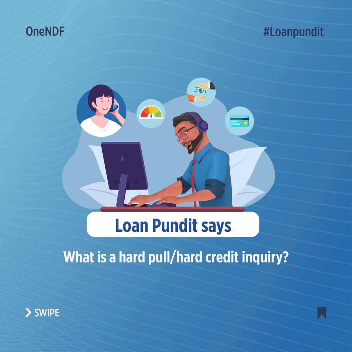 One_NDF's tweet image. #LoanPundit says you might not qualify for the credit card or loan you're applying for if a hard credit inquiry reveals you have poor credit.

Visit onendf.com to subscribe and get important financial updates.

#hardpull #onendf #digitalindia #creditcheck