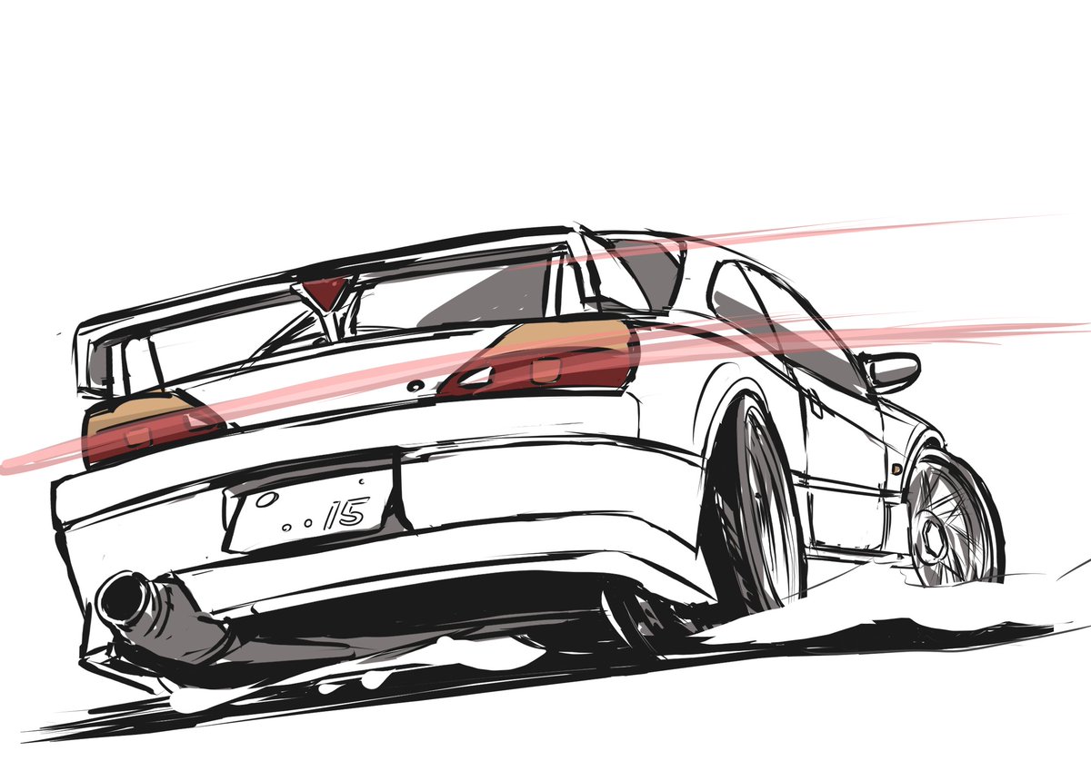 #見ないで描くCAR
s15シルビア ワンドロ 