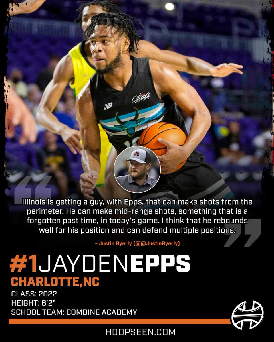 takhtehchianmd's tweet photo. Illinois-bound Jayden Epps is the #1 player in North Carolina.  Ty Rodgers is the #1 player in Illinois. Sencire Harris is the #1 player in Ohio.  Illinois hit the jackpot in 2022. 🔶🔷🔨 https://t.co/JBjhbJieQA