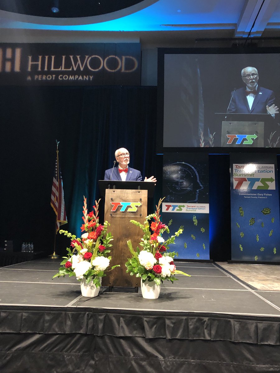 PaulBallard9's tweet photo. Commissioner Gary Fickes opens the 12th Annual Tarrant Transportation Summit. Great to be back together again after two years!#TTS2022 https://t.co/d7ETXvuvwb
