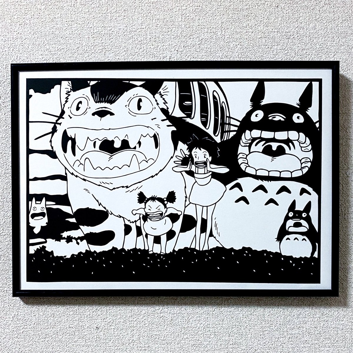 KirieTatsuya's tweet photo. #切り絵　#となりのトトロ　#トトロ https://t.co/GlBiwNFjvM