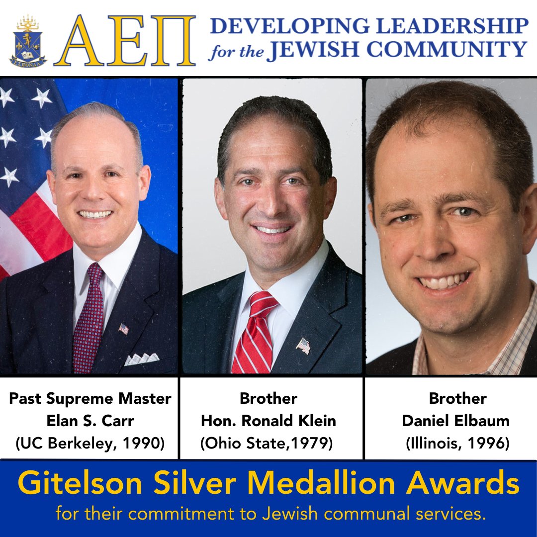 AEPi's tweet photo. Congratulations to our 2021-22 Gitelson Award Winners! Read more: https://t.co/ndnGxuQbnZ
@jewishagency @dan_elbaum https://t.co/4zxzAfoZii