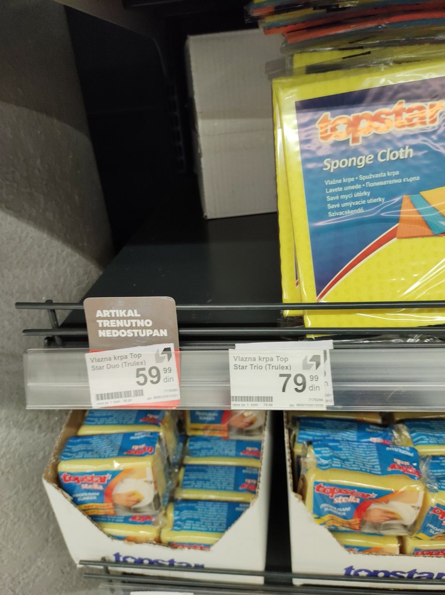 59Caca's tweet photo. To su isto ove #krpe po 59.99 i 79 99 dinara redovna cena 
Pokupite vodu vlažna krpa truleks https://t.co/zMvLvcxa0Q