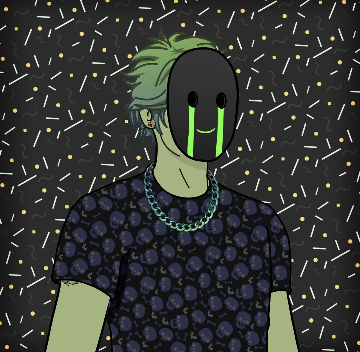 Boyz2Dead's tweet photo. How many people actually put on a different face for the rest of the world despite feeling otherwise?

#nft #nftart #nftcommunity #nftcollector https://t.co/o5xXIQ9iSR