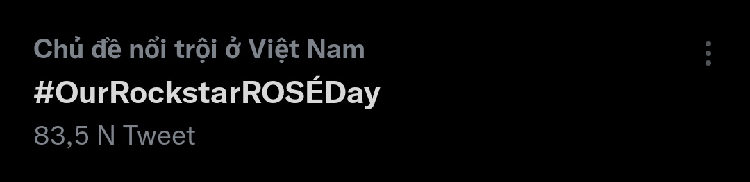 V-Fansé đang làm rất tốt

HAPPY HALF FIFTY ROSÉ
#OurRockstarROSÉDay
#봄의시작_채영아_생일축하해