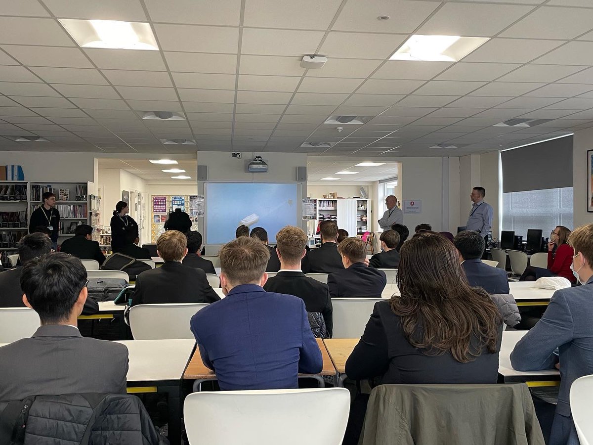 JHGSHW's tweet image. Huge thanks to @MB_EjectEject for delivering such an inspiring and interesting talk to students at lunchtime today as part of #NationalApprenticeshipWeek. We hope we don’t have the need to get this close to an ejector seat again! #BeMoreInterested