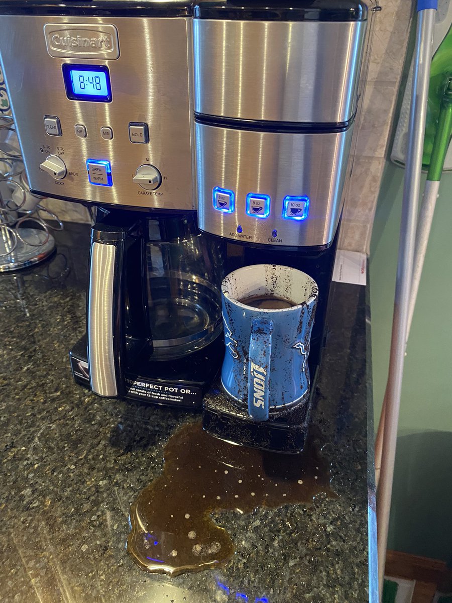 anD_b16's tweet photo. Hey @Cuisinart You literally destroyed my coffee this morning. This machine sucks! And to think I got this one to replace @Keurig.
NEXT! 
@mrcoffee - care to take a shot? https://t.co/ODEm9p7usk