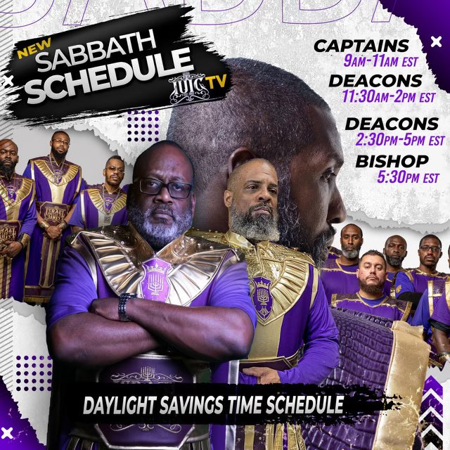 BishopNathanyel's tweet photo. The #Sabbath edification continues all Saturday long beginning at 9am until late into the night! Make sure you catch all the classes on the Sabbath from #Captains, #Deacons and #Bishops! #IUIC #Israelites #Happysabbath #Growth #Teach #Preach #Classes #Lecture #BlackHistoryMonth https://t.co/HWpDqa7JvM
