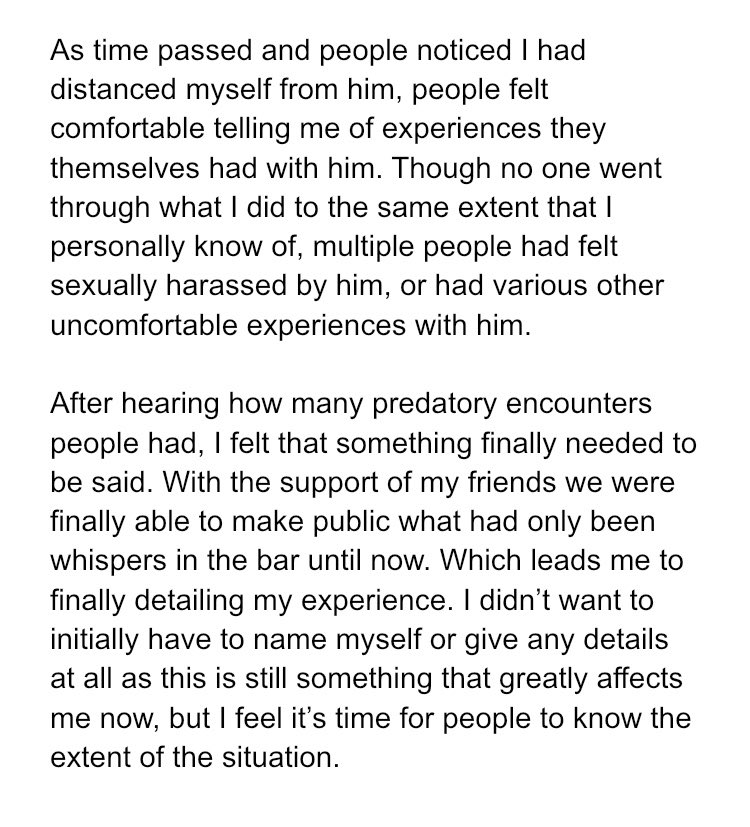 uselesstwink3's tweet photo. TW// SA

I think we’ve reached a point where I need to speak out about The Ugly One. Unfortunately my experience is not the only one that is being spoken about or called out, but I want to share my piece of the puzzle. https://t.co/H59AmWgJoP