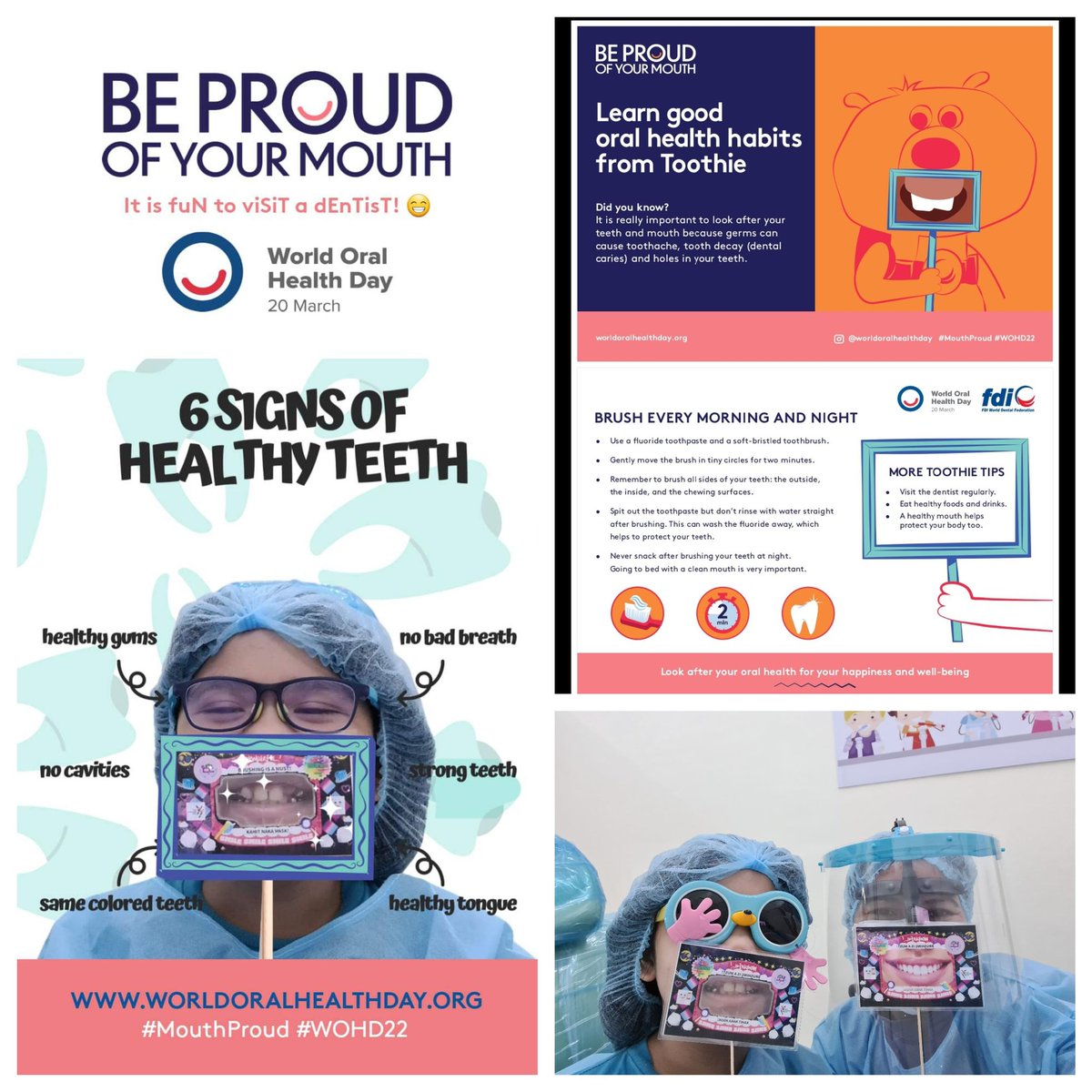 dracaros's tweet photo. Be Proud of Your Mouth
For Your Happiness and WellBeing
Visit the Dentist Regularly

#wohd22
#MouthProud
#qcdciwohd2022 https://t.co/cZ9fStfIE2
