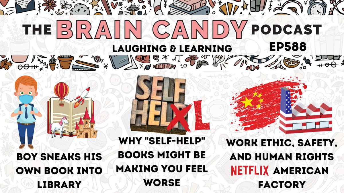 braincandypod's tweet photo. Hear why @susie_meister will never look at a blow-up doll the same way again, self-help might make you miserable, & new music is obsolete. #LaughLearn https://t.co/hWzJV5LDav https://t.co/Dj6KTRzq9D
