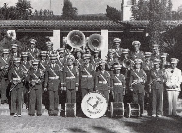 SPHSNET's tweet image. Santa Paula High School History: SPHS Marching Band, 1945!