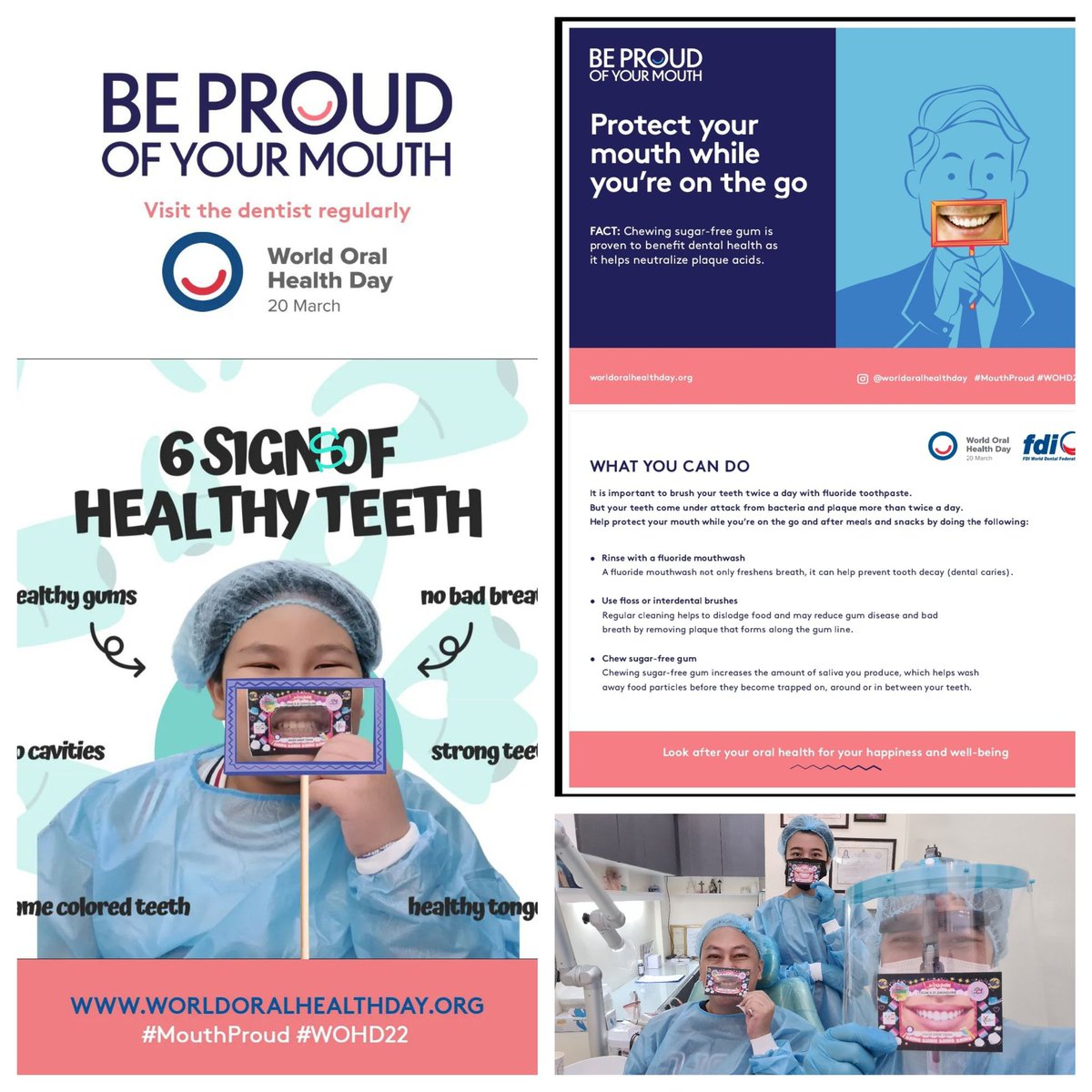 dracaros's tweet photo. Be Proud of Your Mouth
For Your Happiness and WellBeing
Visit the Dentist Regularly

#wohd22
#MouthProud
#qcdciwohd2022 https://t.co/gEJzrPxJt1