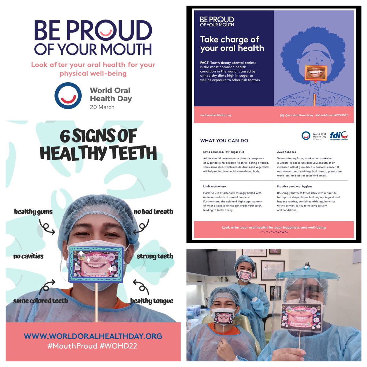 dracaros's tweet photo. Be Proud of Your Mouth
For Your Happiness and WellBeing
Visit the Dentist Regularly

#wohd22
#MouthProud
#qcdciwohd2022 https://t.co/p9fNgbKGqP