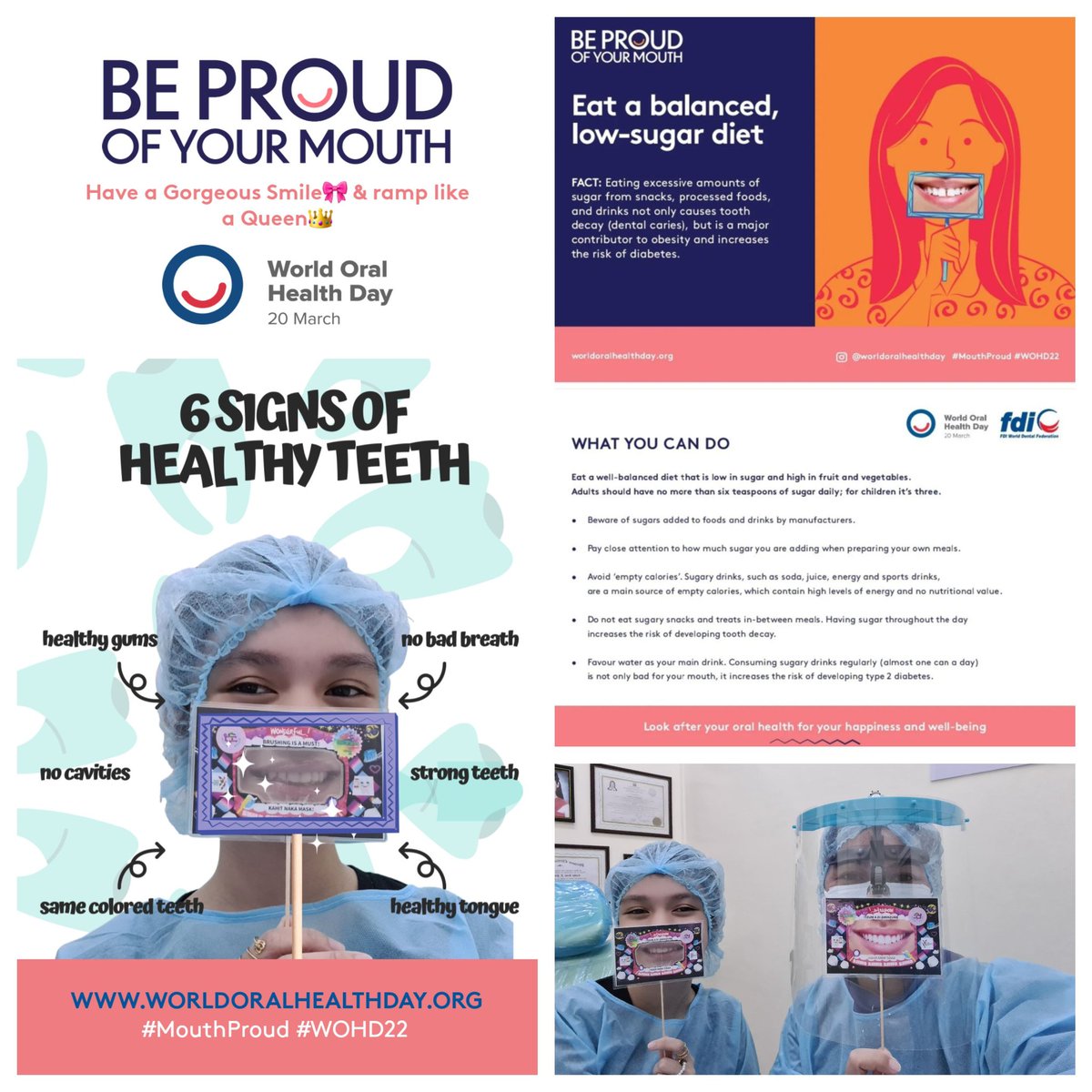 dracaros's tweet photo. Be Proud of Your Mouth
For Your Happiness and WellBeing
Visit the Dentist Regularly

#wohd22
#MouthProud
#qcdciwohd2022 https://t.co/3M7EoVr2Er