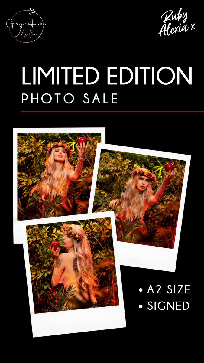 JGreyHouseMedia's tweet photo. Fancy treating yourself for Valentines Day? โค๏ธ get yourself a limited edition @missrubyalexia picture ๐ค๐ #rubyalexia https://t.co/UdyxYDUB3V