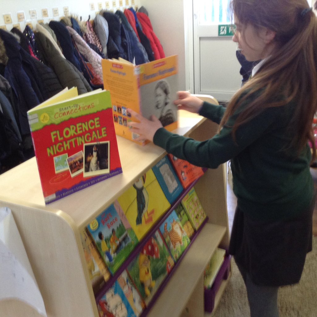 HoylakeHolyTrin's tweet photo. Our librarians have been busy restocking the KS1 library and reading areas with lots of amazing books linked to their History and D.T topics. #nurturingnurses #puppets #readingforpleasure https://t.co/fjGsnhyt2l