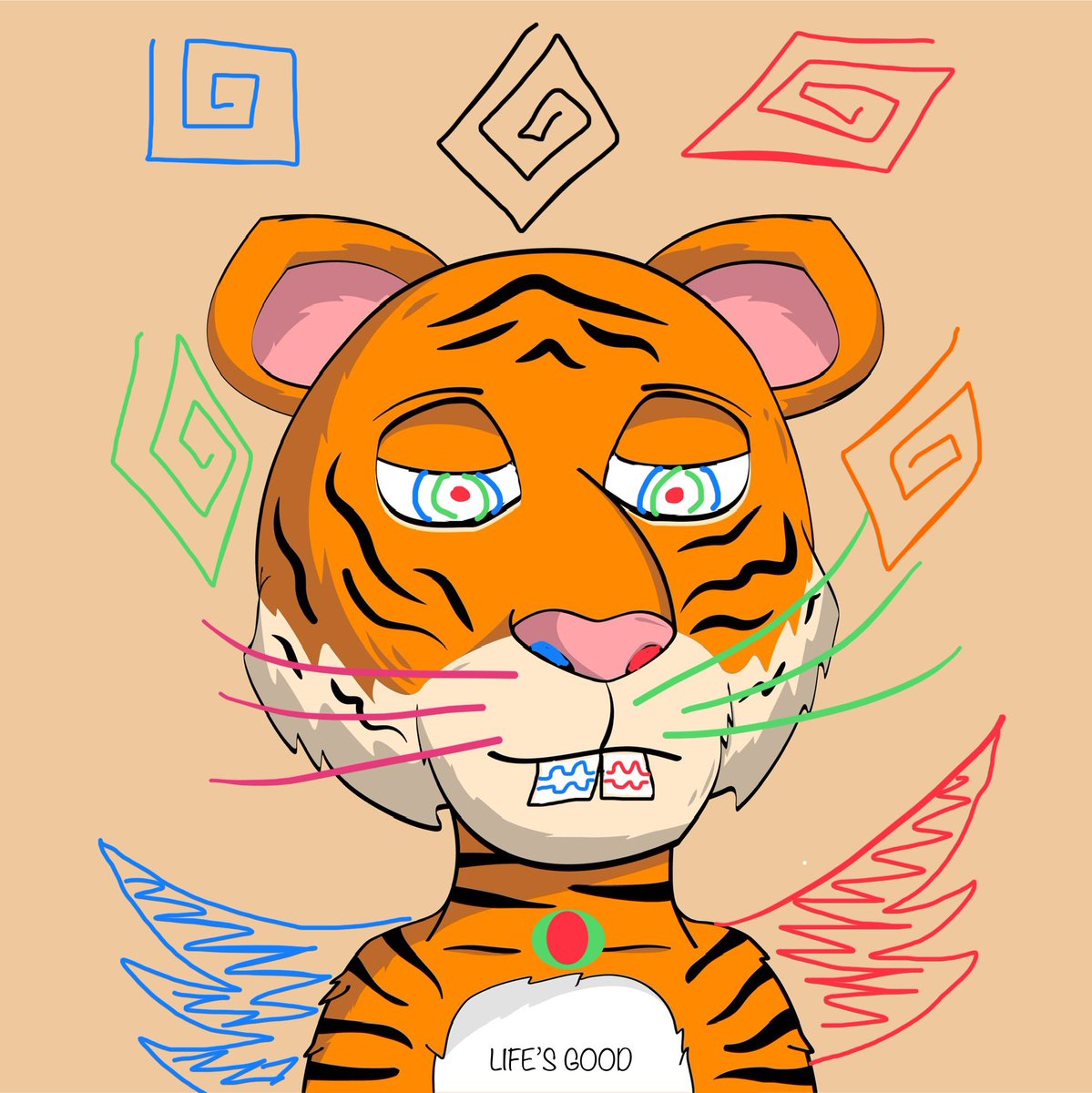 shinramenNFT's tweet photo. @SocialtigerEx Hope you can see how much effort i put into this even if it’s shit hahaha #tigerx #lifesgood https://t.co/BMp0IhkYP7