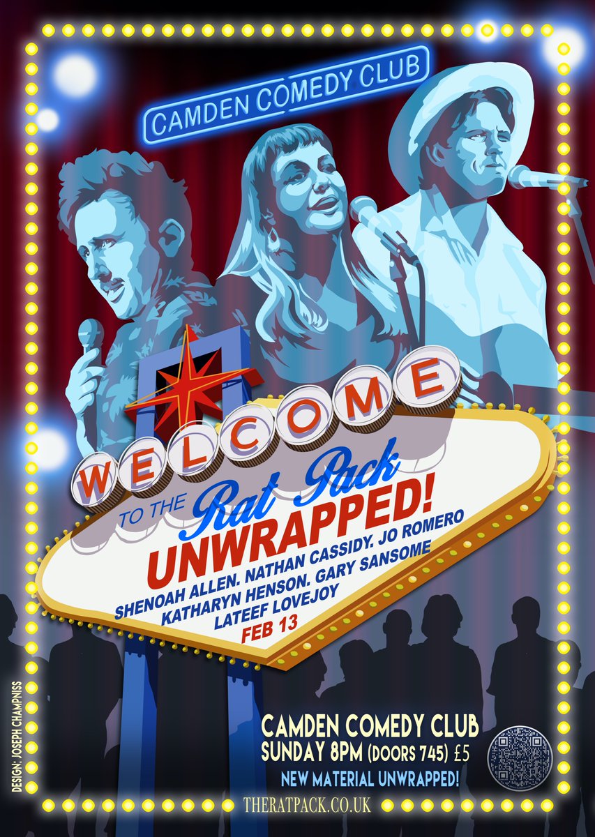 Another ace lineup of top comics with new material at this Sunday's Unwrapped show @CamdenComedy ONLY £5 Grab tickets now! listings.camdencomedyclub.com/events/2022-02… inc star of Pyjama Men @ImShenoahAllen, multi-award winning @nathancassidy, @1joromero @ewgirlyounasty @LateefLovejoy @garysansome
