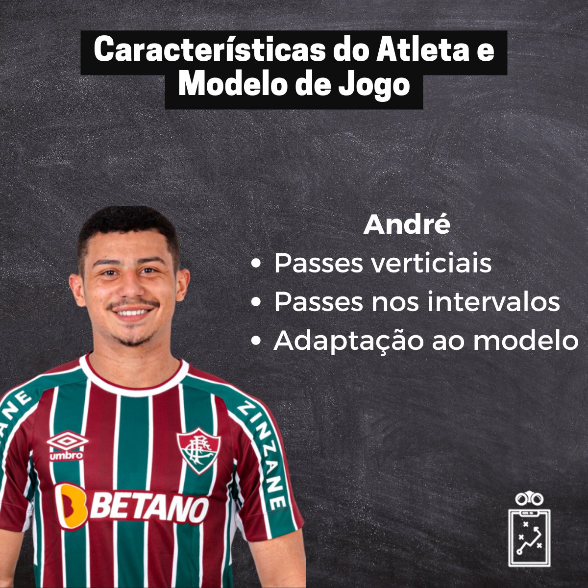 Mesmo quando um atleta apresenta indicadores muito bons, ele ainda depende de vários outros fatores para ter um bom rendimento. Em casos, ele precisa entender o contexto da equipe e adaptar-se.
Algo parecido vem acontecendo com o jovem André, do Fluminense. Segue 👇
