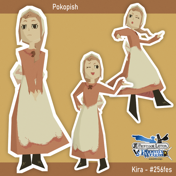 PokopishA's tweet photo. Kira from Professor Layton vs. Ace Attorney !
I really like this iniative, it was quite the challenge getting everything I wanted in just 256 tris!
#256fes #PLvsAA #lowpoly https://t.co/0zTTIrRPiw