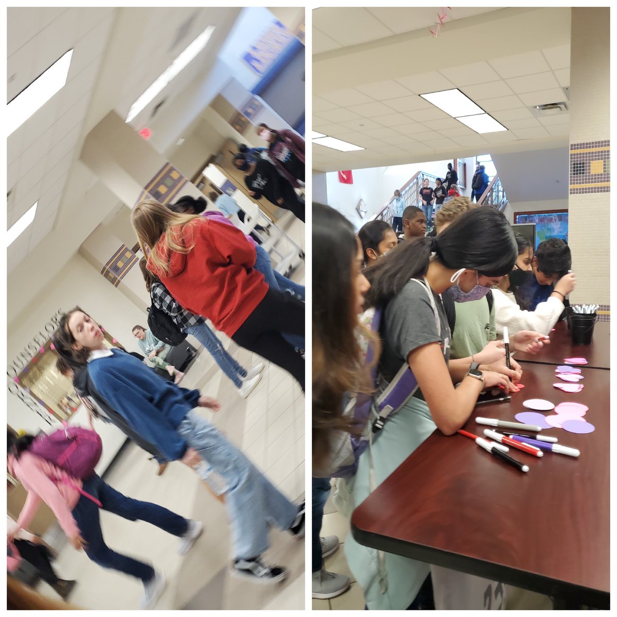 LakesideMDL's tweet photo. Lakeside Middle School Sources of Strength is sponsoring a 21 Day Thankfulness Challenge.  Today’s challenge was to focus on one thing we are thankful for in order to highlight the positive influences in our lives. https://t.co/mvuvHzJDct