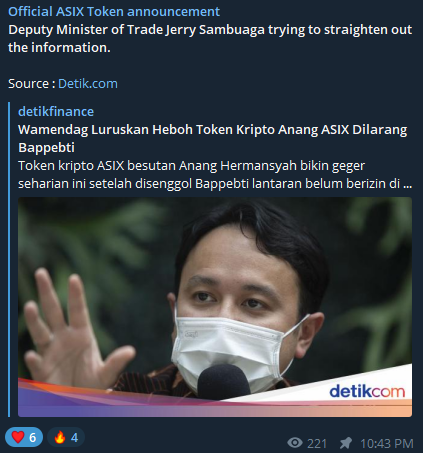 blckghostcrypto's tweet photo. People have misunderstood ASIX token. Thank you, Deputy Minister of Trade. #ASIX #ASIXtoken #ASIXforce #ASIXBSC 

Link to the article is here:
https://t.co/cHtazh2rAn https://t.co/Rdx4hnsYhn