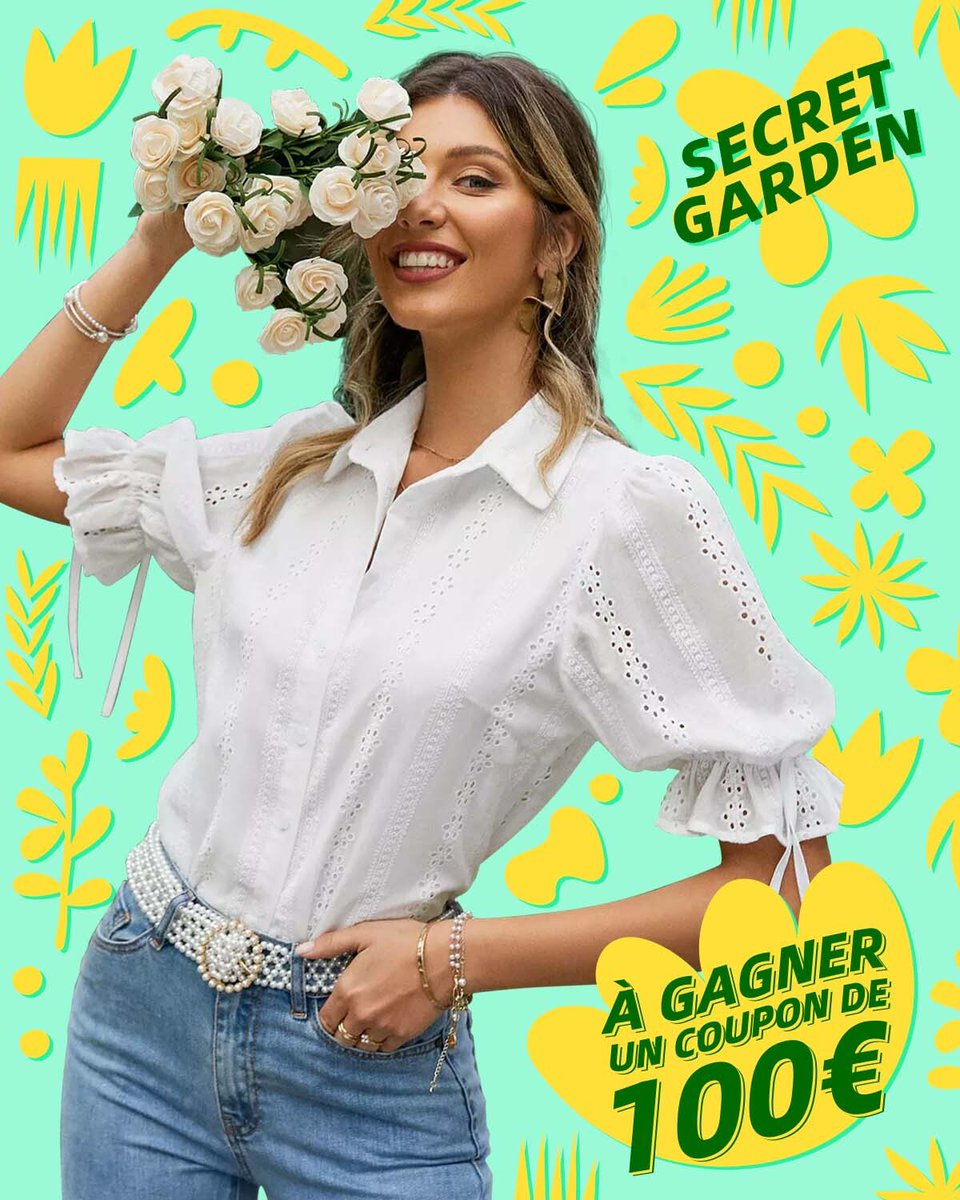 AliExpressFr's tweet photo. #CONCOURS A l'occasion du lancement de notre nouvelle collection « Secret garden", gagne un bon d'achat de 100€ ! #AElles
Pour participer :
1. RT ce tweet et suis-nous
2. Dis-nous quel produit de la collection est ton préféré : https://t.co/CUsfkMcfgN
🍀
Tirage au sort le 18/2 https://t.co/uPa3AcIEu4