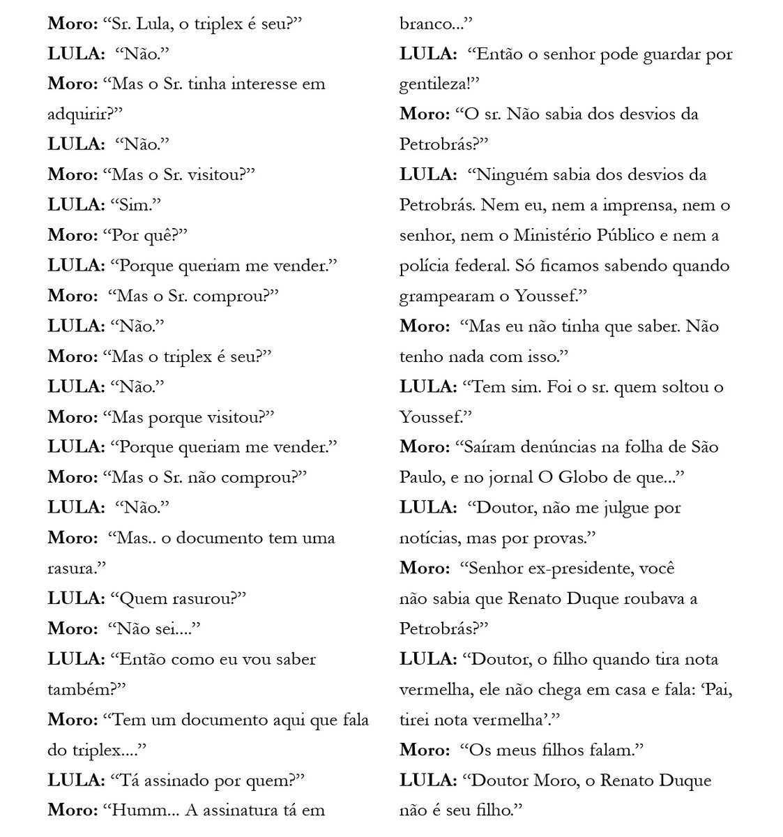 Todo mês postar isso até a Reeleição de Lula. Nunca esquecer. 

Lula baixando Billy Wilder contra BozoMoro QI 17.