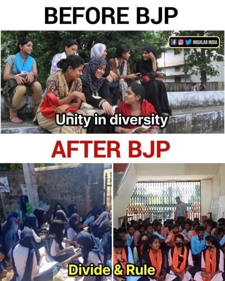 Vignesh_tmv's tweet image. This is what Modi and BJP has done to India.

BJP Divides India by spreading hatred in young minds.

 Divide and rule is their only agenda.

#AgarBJPNaHoti