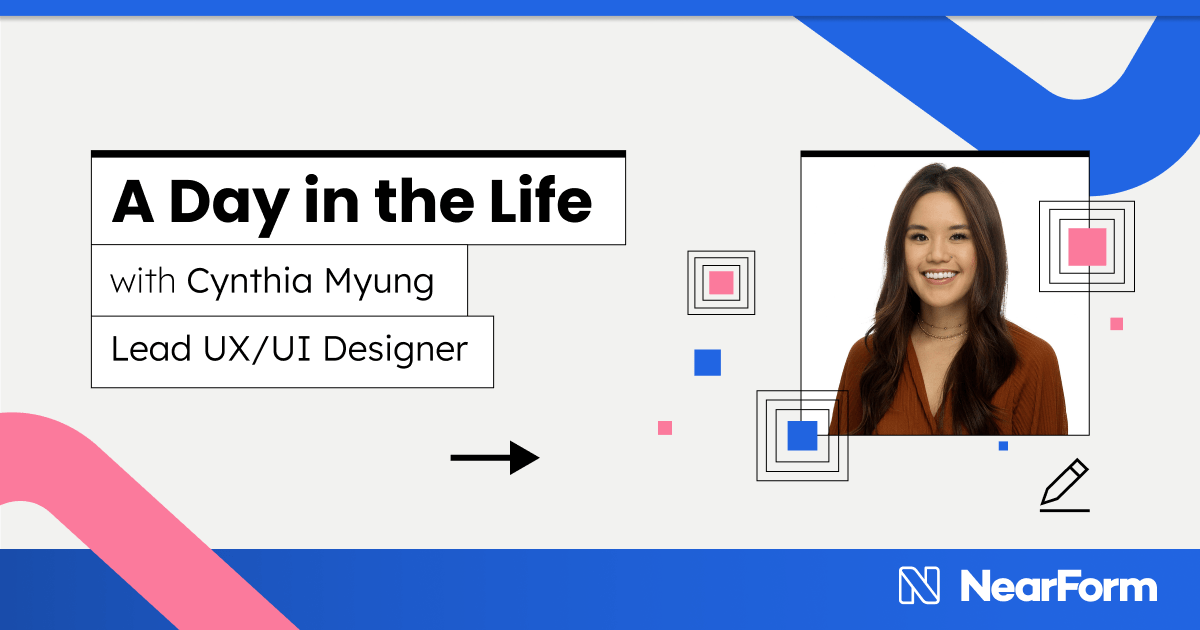 nearform's tweet photo. A day in the life NearForm Lead UX/UI Designer Cynthia Myung, who works remotely from her home in Sligo, Ireland. 

https://t.co/RBCOglWxFr 

#dayinthelife #uxui #remoteworking #uxuidesign https://t.co/gMCyNwmCAb