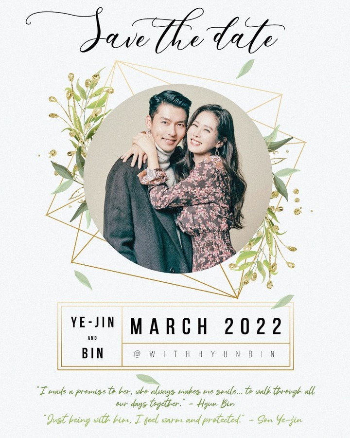 withhyunbin's tweet photo. Congratulations to #BinJin ❤️👰‍♀️🤵

#crashlandingonyou #사랑의불시착
#hyunbin #현빈 #ヒョンビン #玄彬
#sonyejin #손예진 https://t.co/UIIcAYCbiI