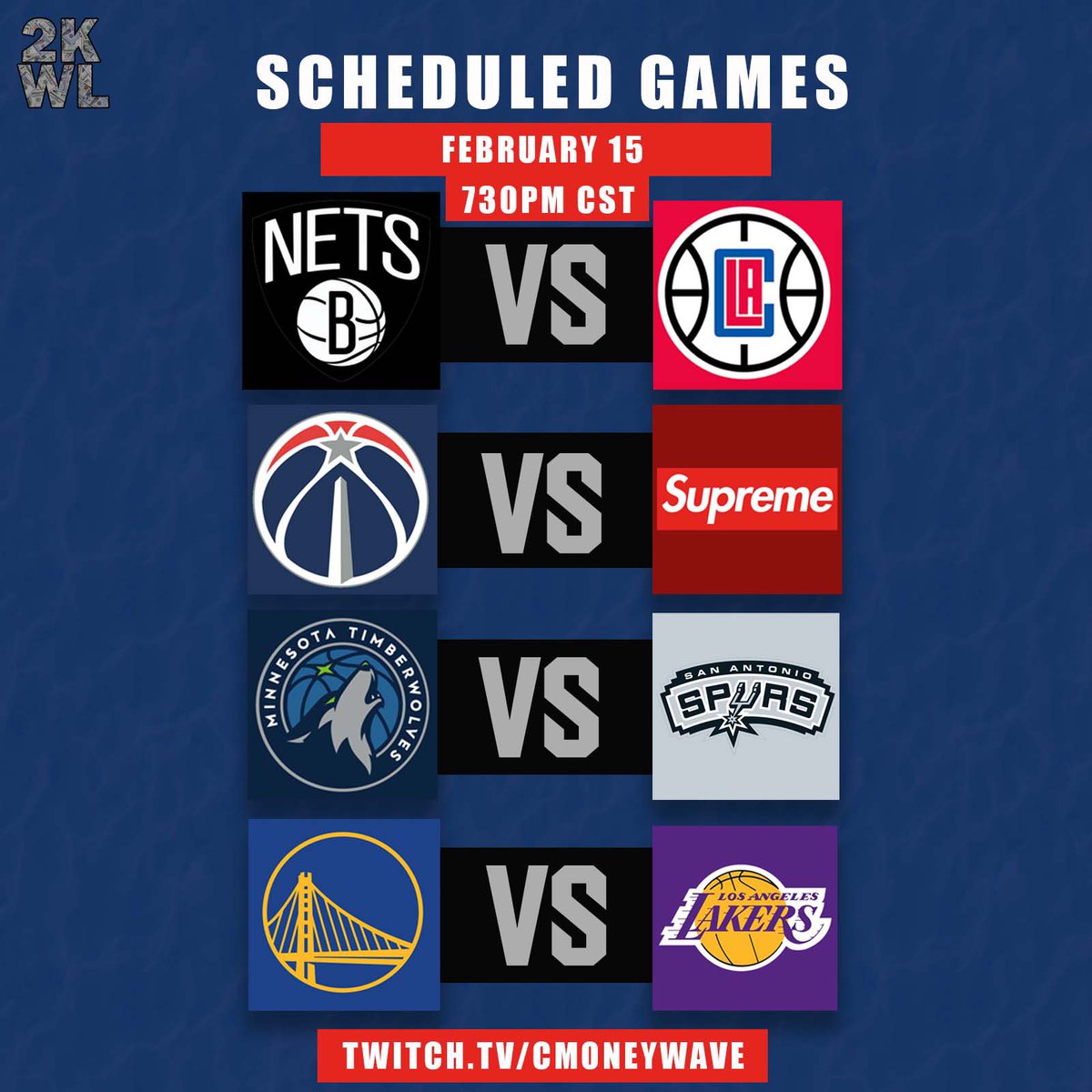 THE2KWL's tweet photo. The action returns next week! Here’s a look at opening week’s schedule! https://t.co/Z2KP2vhjMH