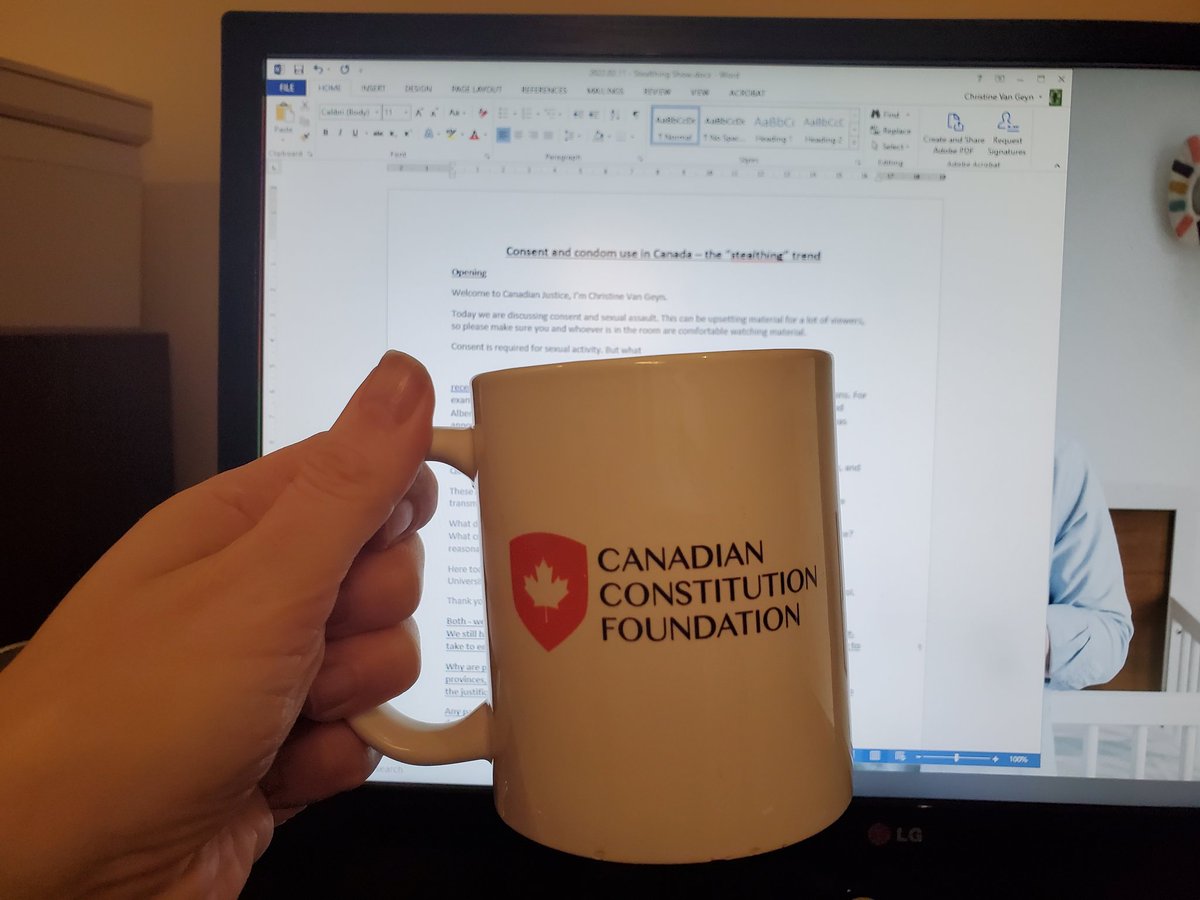 Christine Van Geyn (@cvangeyn) on Twitter photo Working on some episodes of <a href="/CanadaJusticeTV/">Canadian Justice</a> today. One about sexual assault, consent, and the "stealthing" phenomenon. Another about the feds use of cell phones location monitoring and privacy implications. And of course... Trucks.
Catch them next week on <a href="/TheNewsForum_/">The News Forum</a> Working on some episodes of <a href="/CanadaJusticeTV/">Canadian Justice</a> today. One about sexual assault, consent, and the "stealthing" phenomenon. Another about the feds use of cell phones location monitoring and privacy implications. And of course... Trucks.
Catch them next week on <a href="/TheNewsForum_/">The News Forum</a>