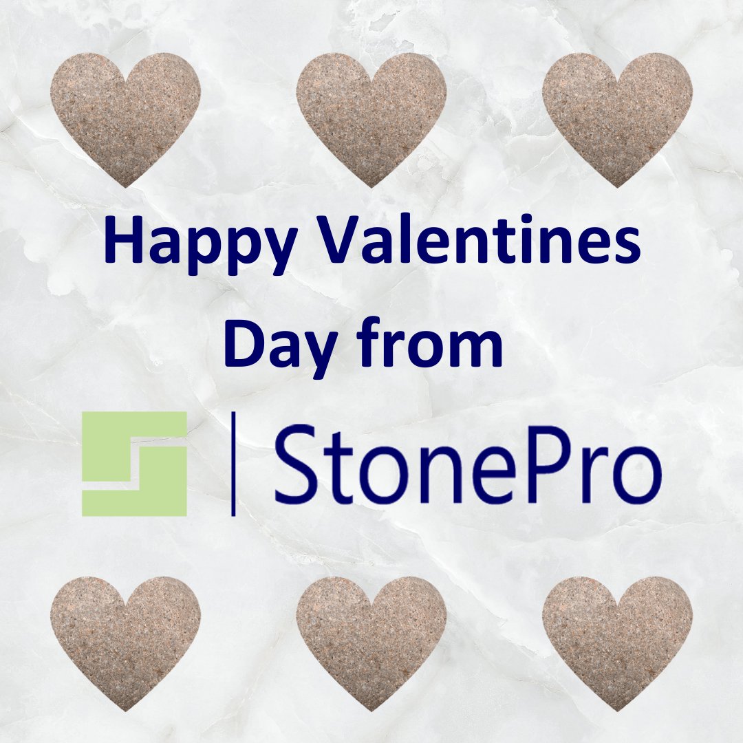 Happy Valentine's Day from everyone at StonePro! 💚💙