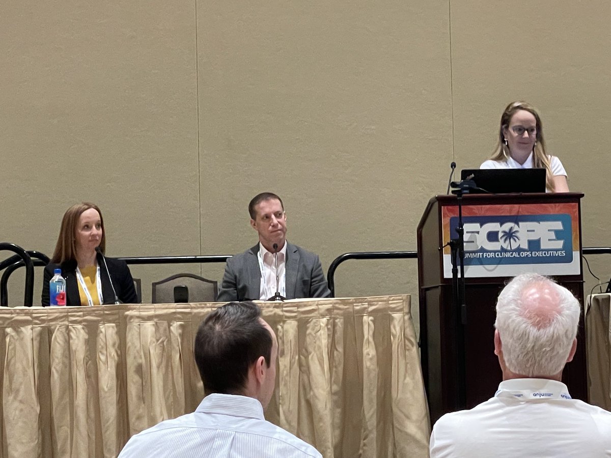 Credeker1's tweet photo. Great discussion on site engagement at SCOPE by CSL Behring! https://t.co/LjWCjEezhI