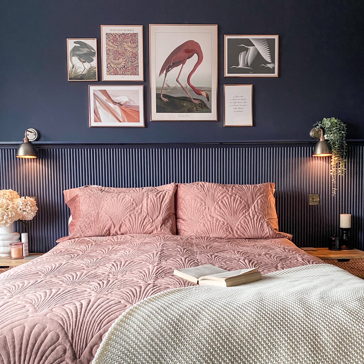 Upgrade your home using Richard Burbidge mouldings. Get this exact look using half round mouldings to create a stunning panelled wall, and stripwood to make the shelf. 

Find your local stockist at hubs.li/Q013Vx9g0.