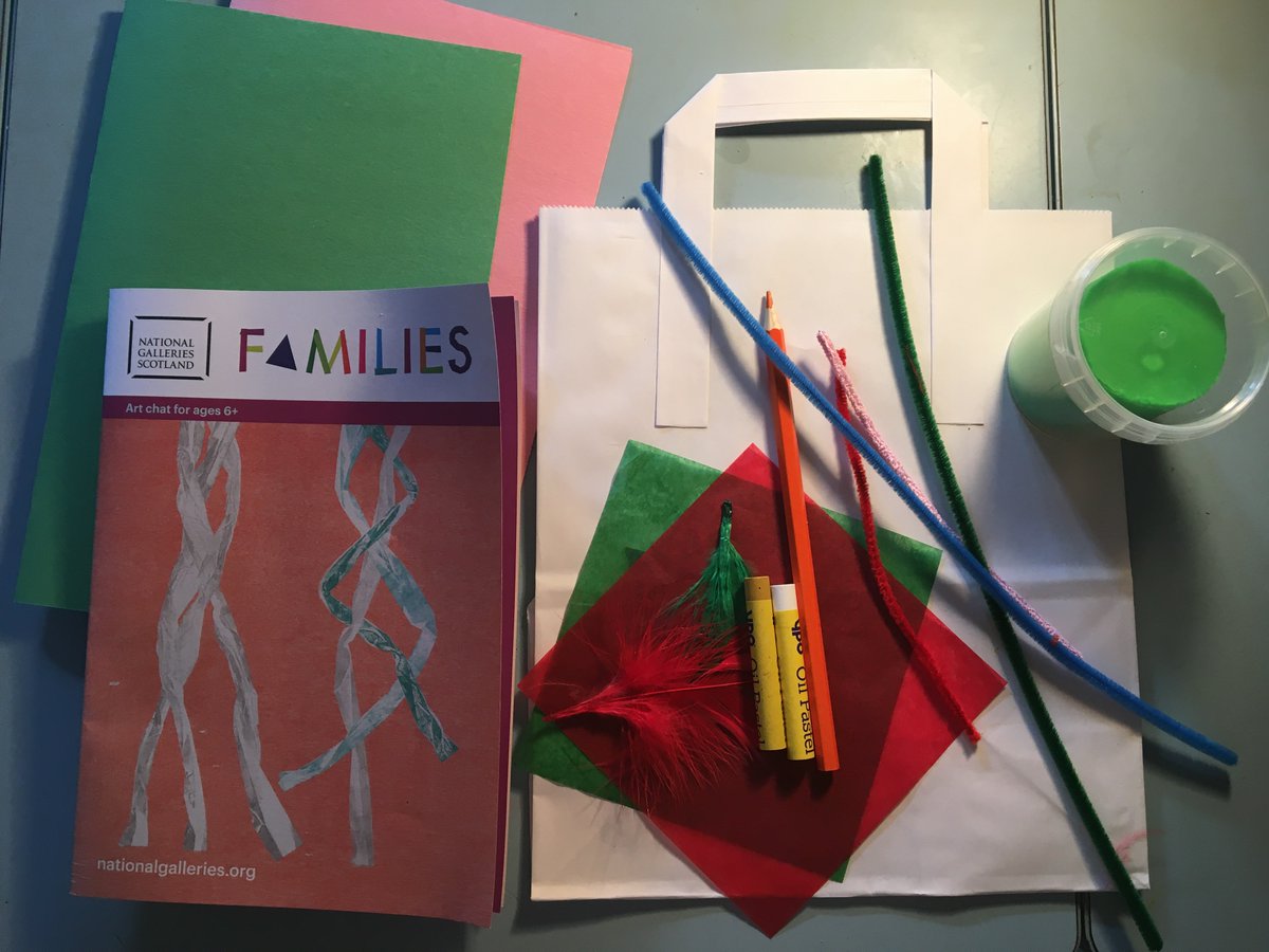 annacmmurray's tweet photo. It's #HalfTerm next week! Families! Drop into Modern One (@NatGalleriesSco) to pick up a new Art Chat trail &amp; wee bag of materials to make your own ace art... Spend time in our Art Space, or take materials home to enjoy :)

Free, no booking: https://t.co/iWZZN24raT https://t.co/6817oJNK9g