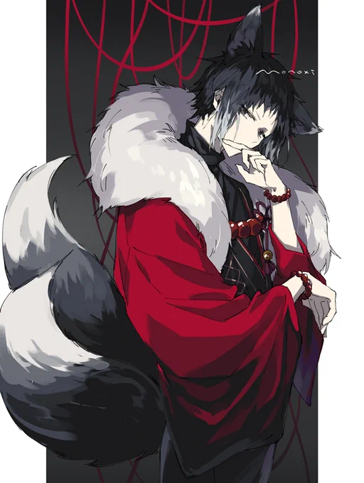 マヨの狐?がれ最高すぎる…………ケモミミにしっぽにタートルネックつよ👿🦊🦊 