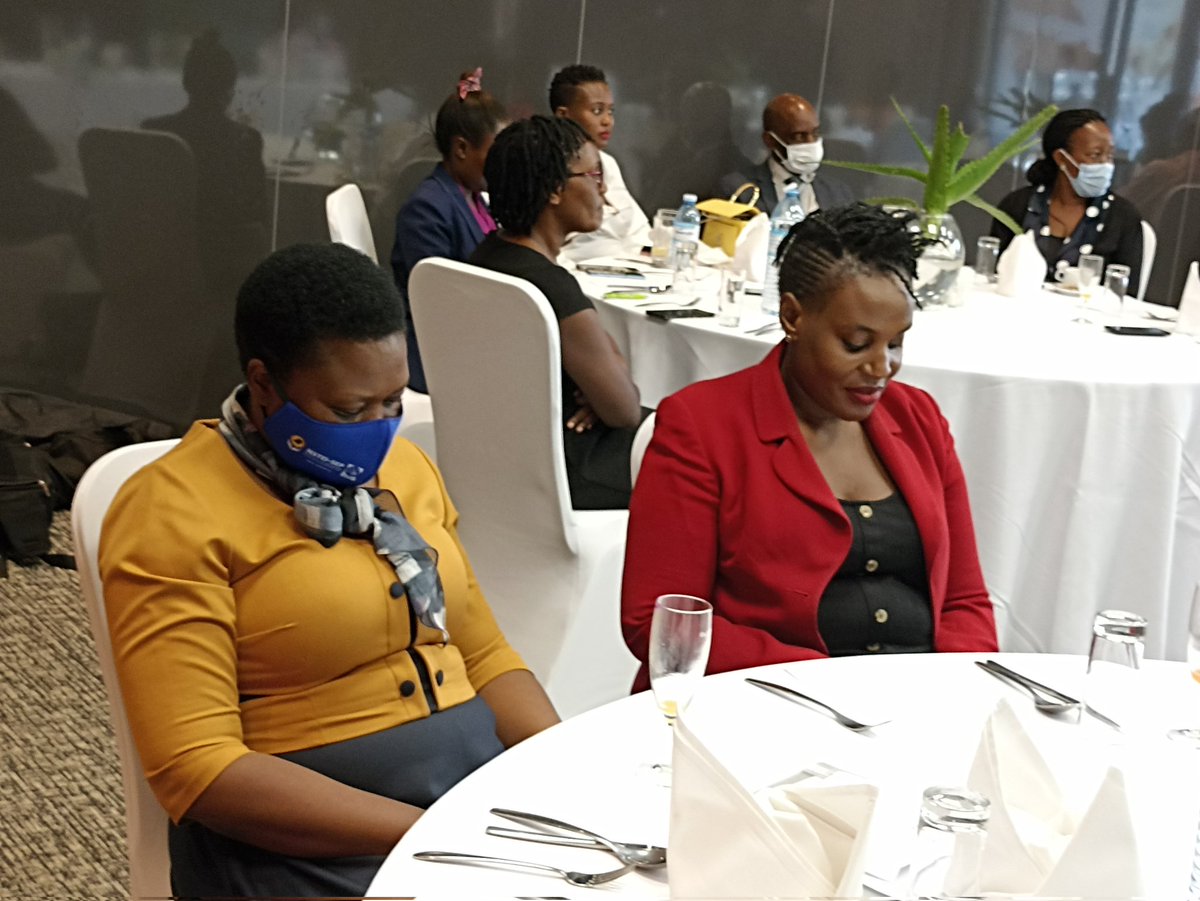 <a href="/UNCST_Uganda/">UNCST_Uganda</a> Hellene Opolot(left) and Irene Seryazi at the Uganda Cancer Institute Research Ethics Committee engagement on Thursday @scienceop2