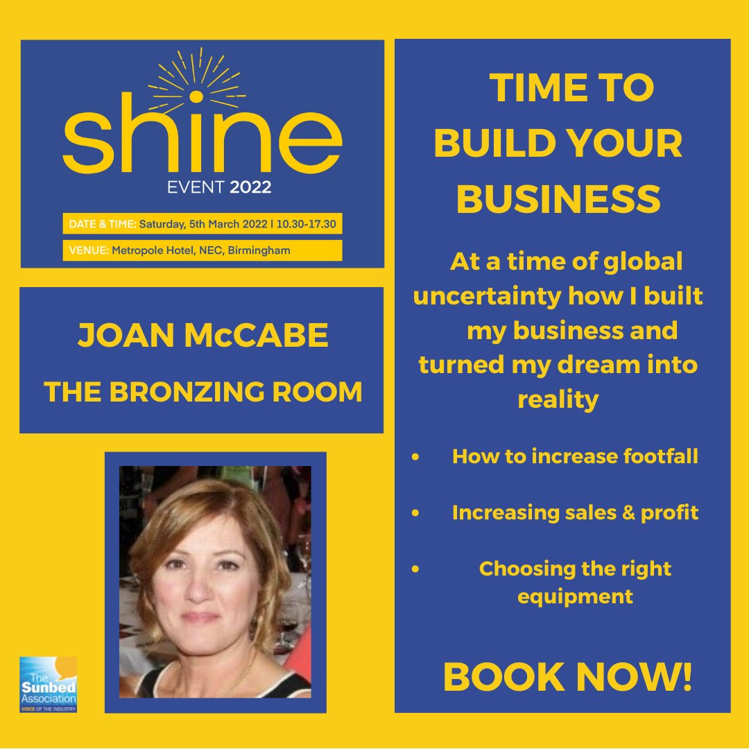 Find out how Joan used lockdown to achieve her dream of building her business at a time when there was so much uncertainty in the world. Just one of the fabulous line-up of speakers at SHINE 2022 on Saturday 5th March in Birmingham. BOOK NOW! ow.ly/Yl6v50HRLw0?