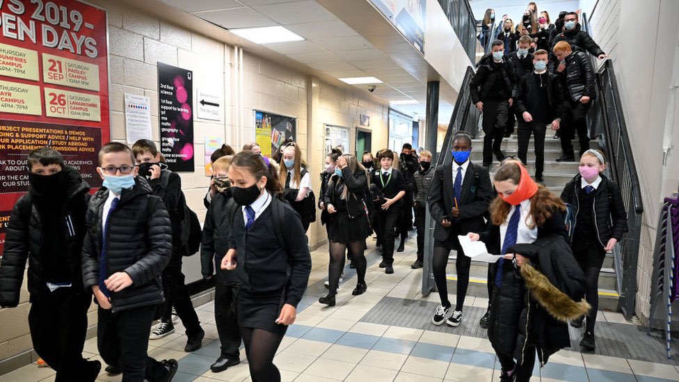 From the 28th of February, face coverings will no longer have to be worn in classrooms at school. 

You will still need to wear them in communal areas like corridors. 

Remember some people may be anxious about this, so make sure you respect everyone if they wear one or don’t!