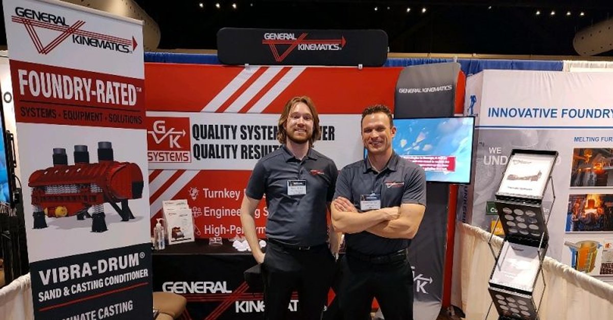 gkvibrating's tweet photo. Check out our booth #407 at the AFS Wisconsin Regional. Our team is excited to talk to you about your next foundry project!
#FoundryIndustry #FoundryEquipment #AFSWisconsin https://t.co/sbqKkCoUxJ