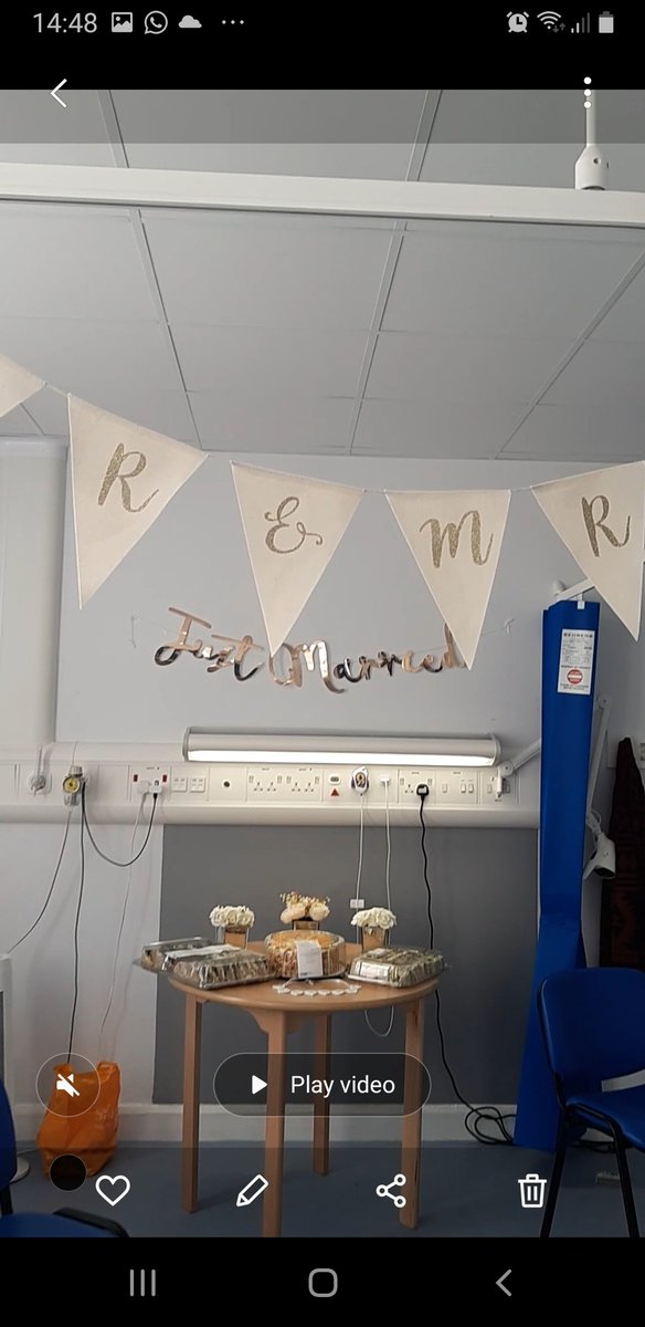 wgh_4's tweet photo. Ward 15 joined in a very special day. Congratulations to Mr and Mrs Grant. An absolutely beautiful couple. Time with family (Photos shared with patients permission)
#weddingmemories #patientcentredcare
#makingitmatter
@GeraldineMars11 @NHS_Lothian @WghLothian @wgh_4 @Elliott68Se https://t.co/Bl3c1Hsg8n