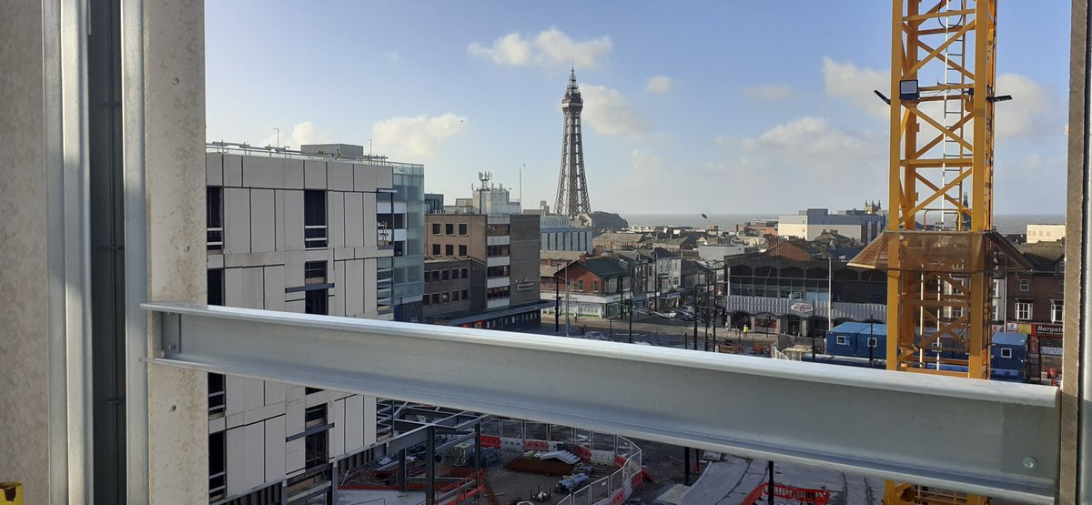 Great view from the Holiday Inn, Queen Street of Blackpool Tower for Robertson and also a Premier Inn we worked on.
