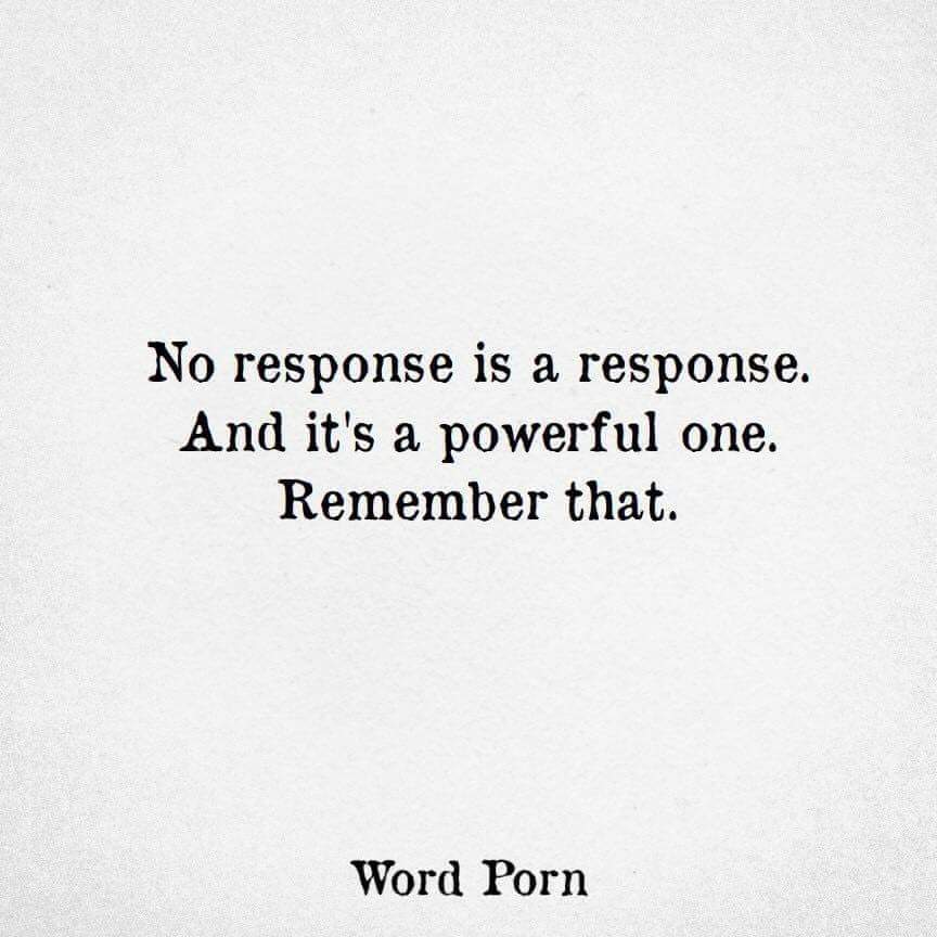 Silence can be deafening.. sometimes it's necessary to be.....silently loud.